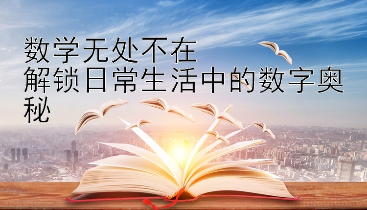 数学无处不在  
解锁日常生活中的数字奥秘