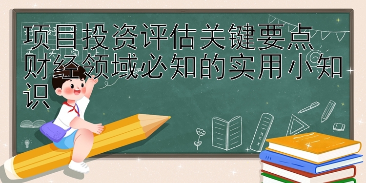 项目投资评估关键要点  
财经领域必知的实用小知识