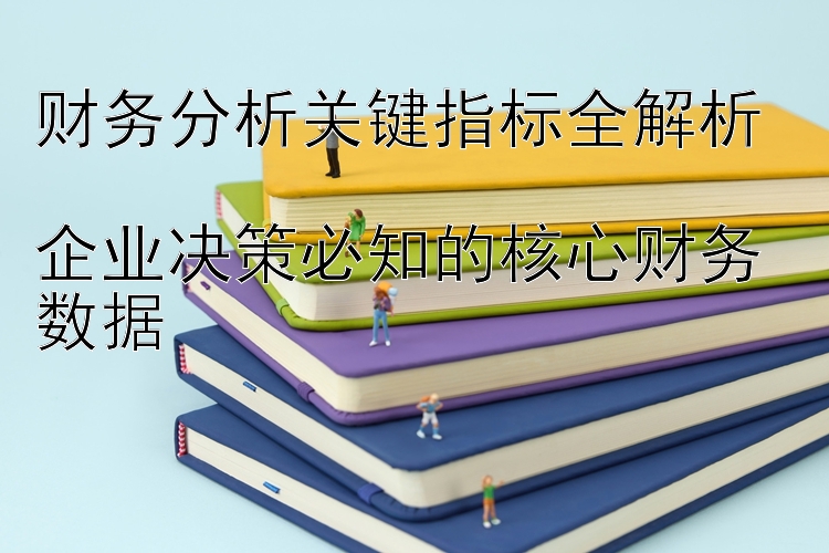 财务分析关键指标全解析  
企业决策必知的核心财务数据