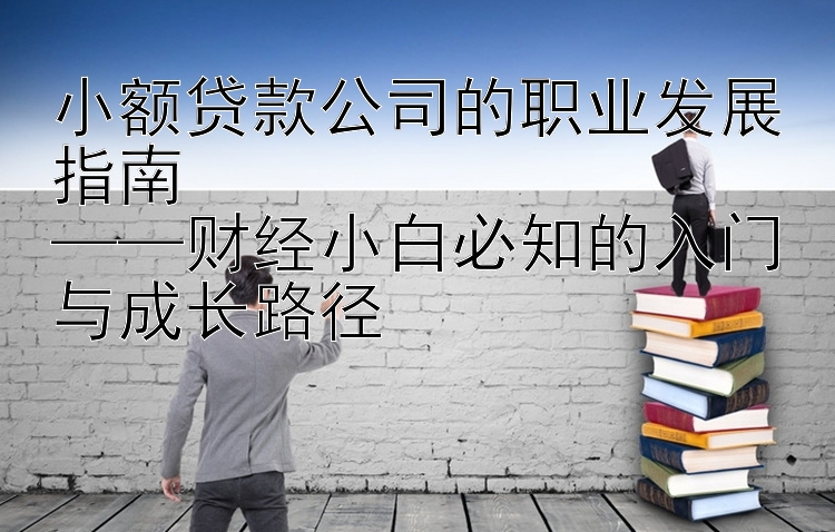 小额贷款公司的职业发展指南  
——财经小白必知的入门与成长路径