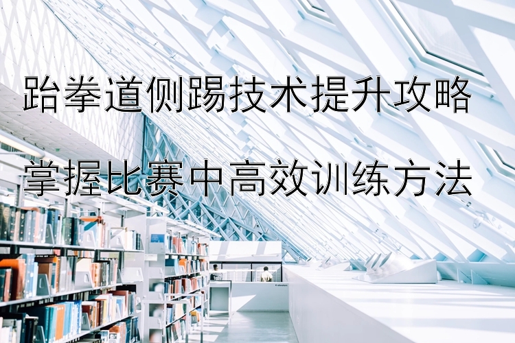 跆拳道侧踢技术提升攻略  
掌握比赛中高效训练方法